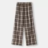 Straight fit plaid pants Straight fit plaid pants