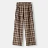 Straight fit plaid pants Straight fit plaid pants