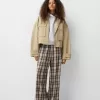 Straight fit plaid pants Straight fit plaid pants