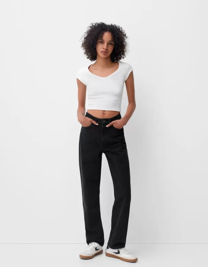 Straight fit wide-leg jeans Straight fit wide-leg jeans