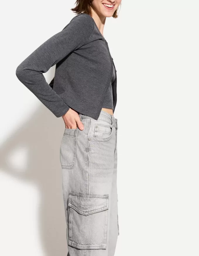 Straight-leg cargo jeans Straight-leg cargo jeans