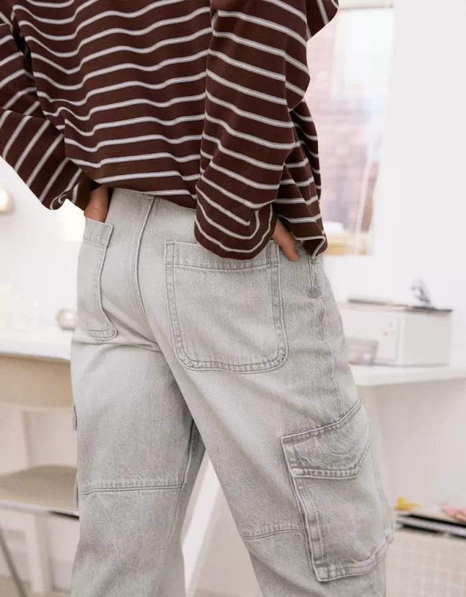 Straight-leg cargo jeans Straight-leg cargo jeans
