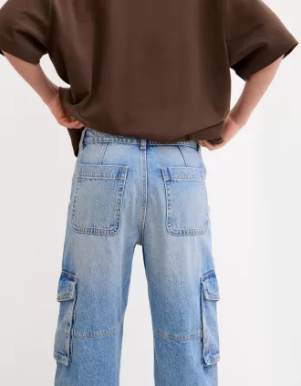 Straight-leg cargo jeans