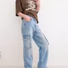Straight-leg cargo jeans Straight-leg cargo jeans