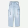 Straight-leg cargo jeans Straight-leg cargo jeans
