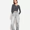 Straight-leg cargo jeans Straight-leg cargo jeans
