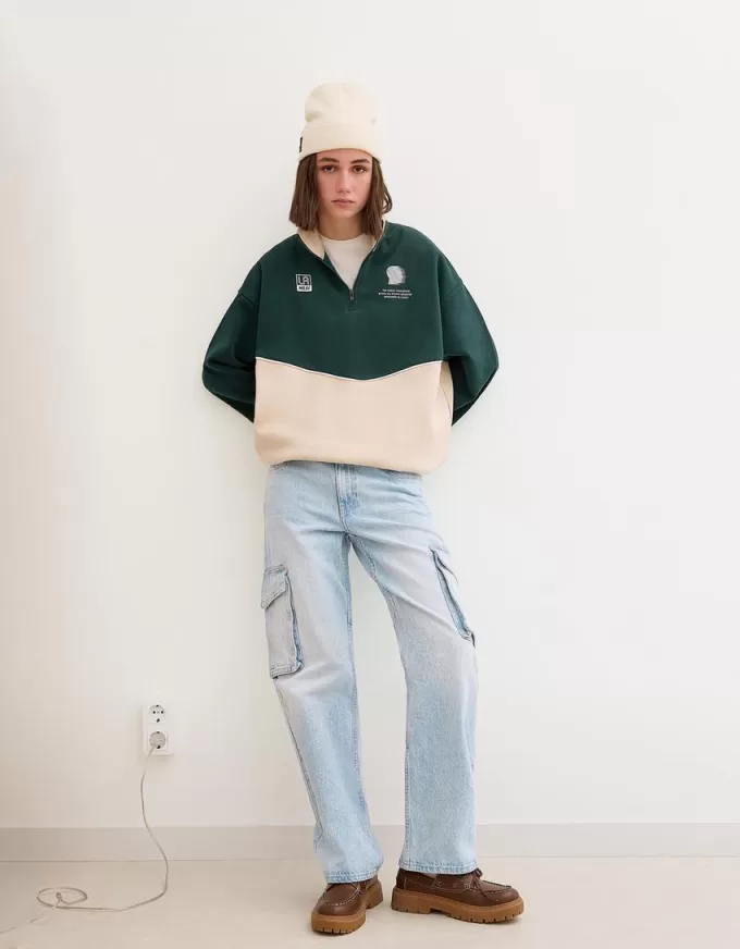 Straight-leg cargo jeans Straight-leg cargo jeans