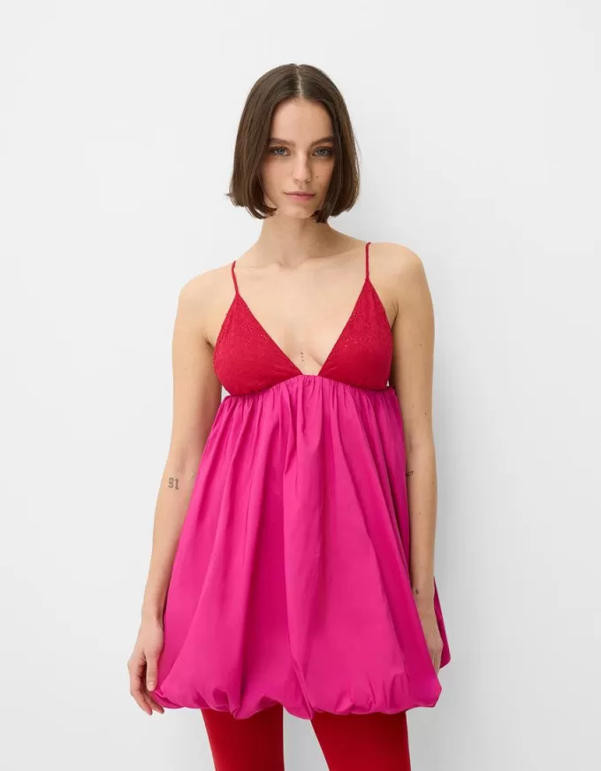 Strappy balloon mini dress Strappy balloon mini dress