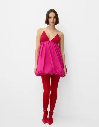 Strappy balloon mini dress