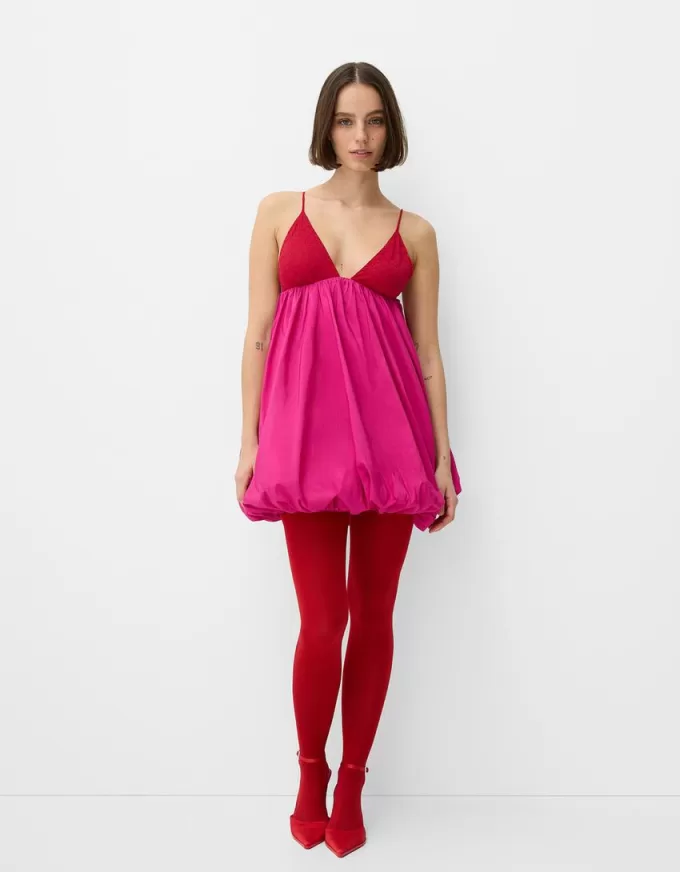 Strappy balloon mini dress Strappy balloon mini dress