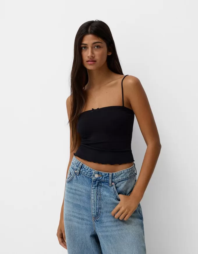 Strappy top with a bow detail Strappy top with a bow detail