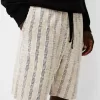 Striped jacquard Bermuda shorts Striped jacquard Bermuda shorts