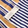 Striped long sleeve polo shirt