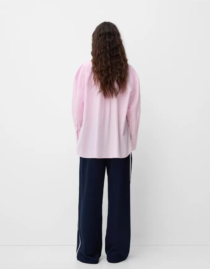 Striped oversize long sleeve shirt Striped oversize long sleeve shirt