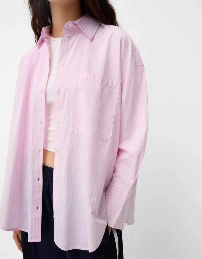 Striped oversize long sleeve shirt Striped oversize long sleeve shirt