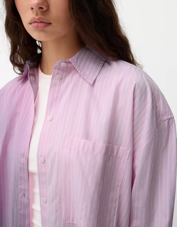 Striped oversize long sleeve shirt Striped oversize long sleeve shirt