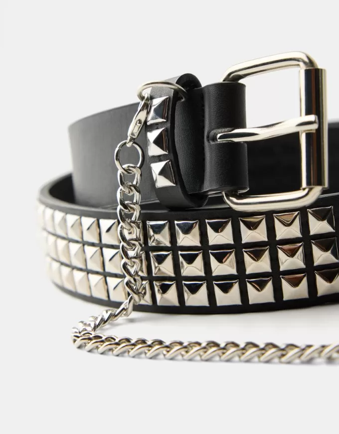 Studded chain belt Studded chain belt