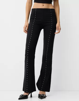Studded flared pants