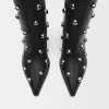 Studded high-heel ankle boots Studded high-heel ankle boots