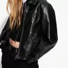 Studded leather effect jacket Studded leather effect jacket