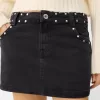 Studded mini skirt