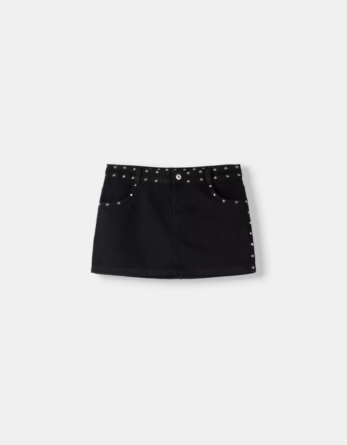 Studded mini skirt