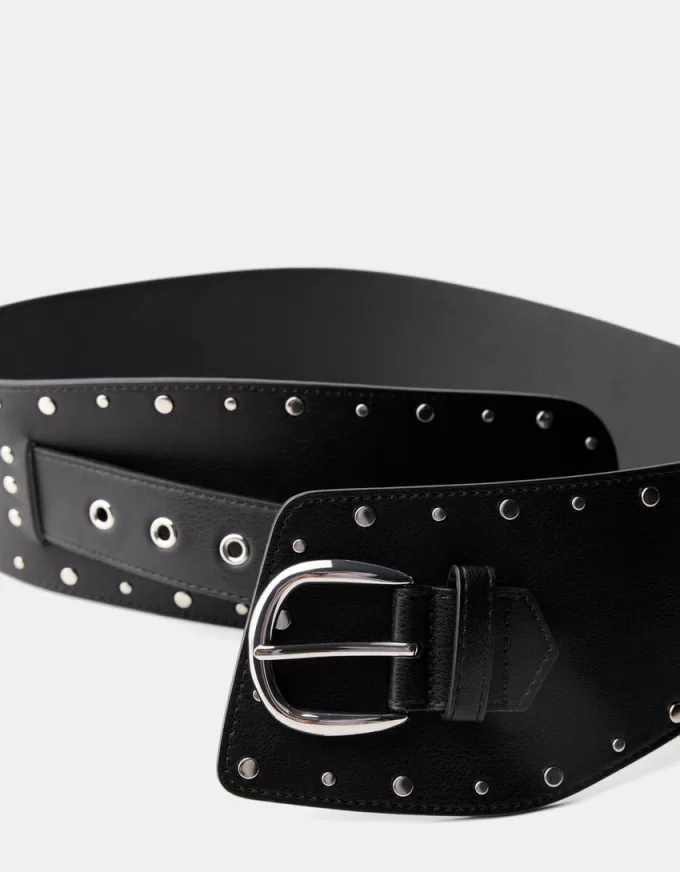 Studded wide belt Studded wide belt