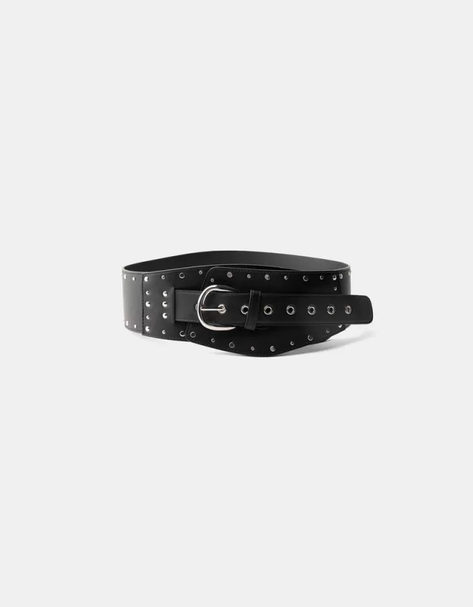 Studded wide belt Studded wide belt