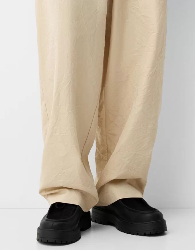 Super baggy creased pants