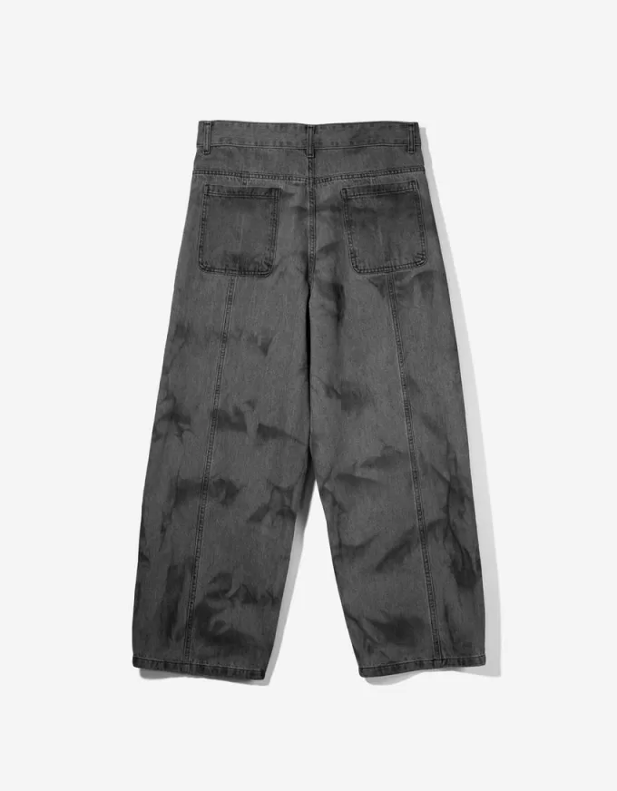 Super baggy faded pants