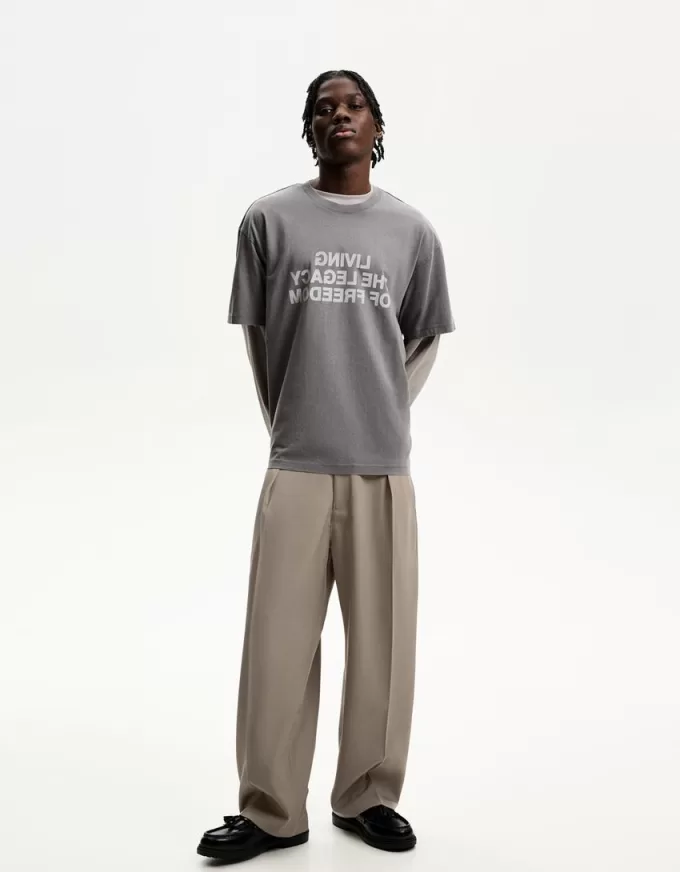 Super baggy tailored pants
