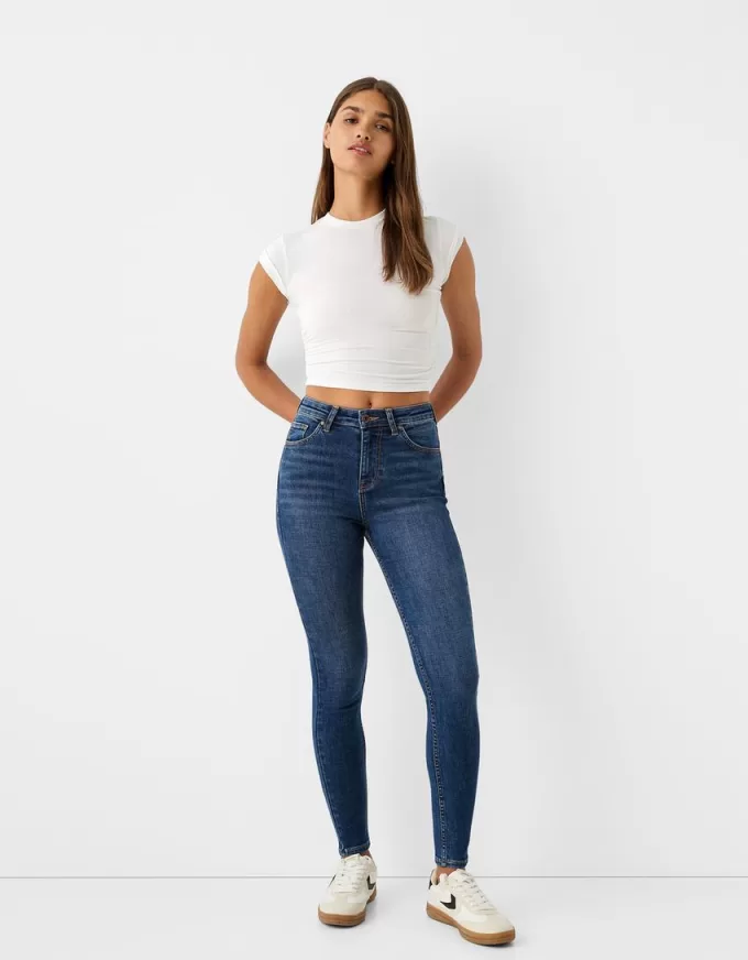 Super high-rise skinny jeans