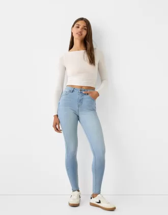 Super high-rise skinny jeans