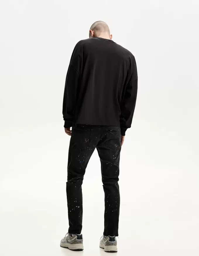 Super skinny ripped jeans