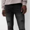 Super skinny ripped jeans