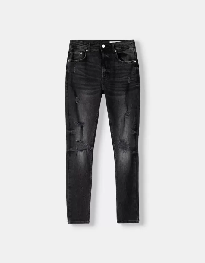 Super skinny ripped jeans