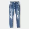 Super skinny ripped jeans