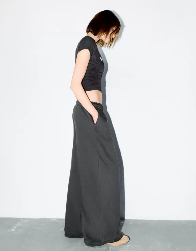 Super wide-leg plush pants Super wide-leg plush pants