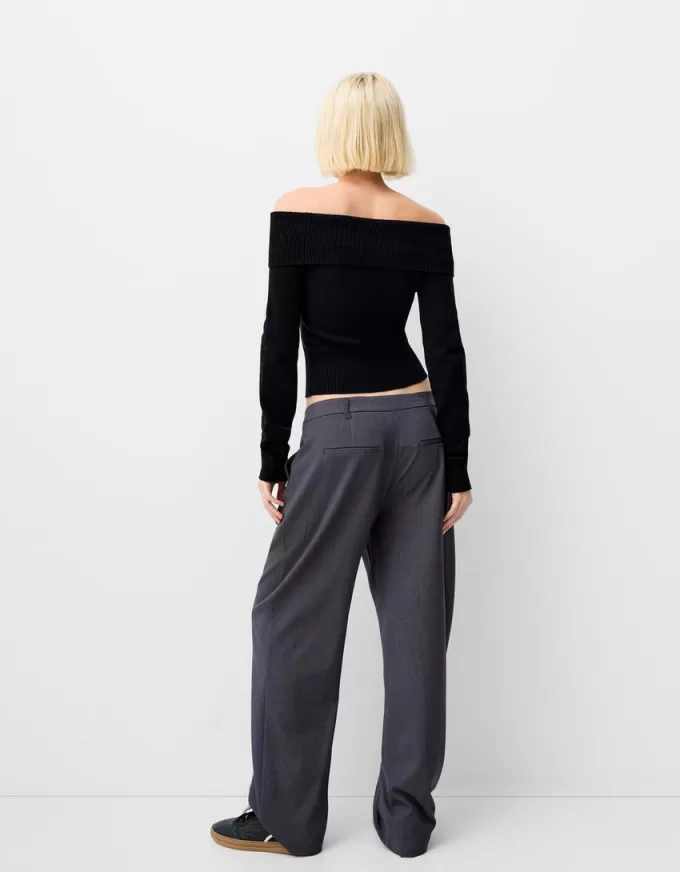 Sweater with a Bardot neckline Sweater with a Bardot neckline