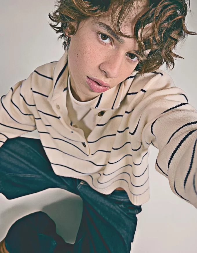 Sweater with polo collar Sweater with polo collar