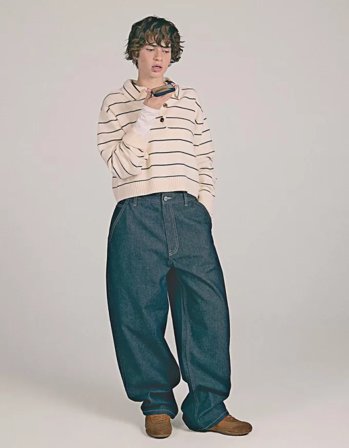 Sweater with polo collar Sweater with polo collar