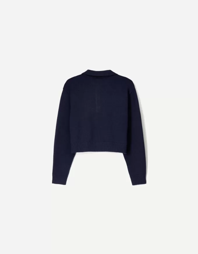 Sweater with polo collar Sweater with polo collar