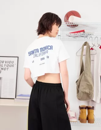 Sweatshirt material barrel pants