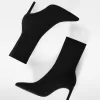 Tailored high-heel ankle boots