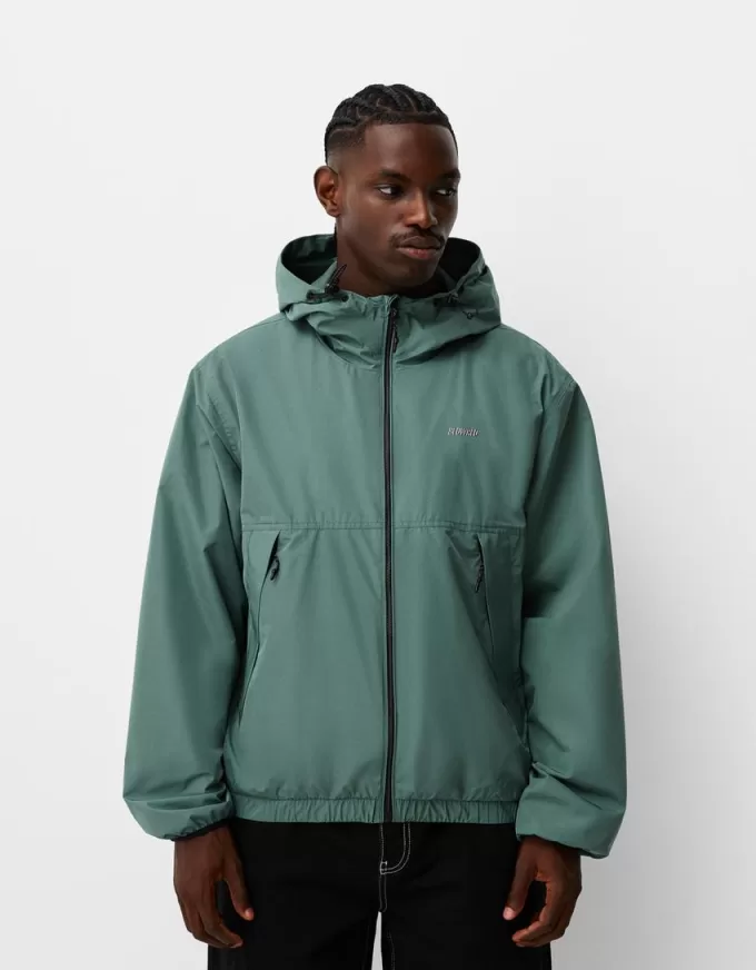 Technical jacket with hood