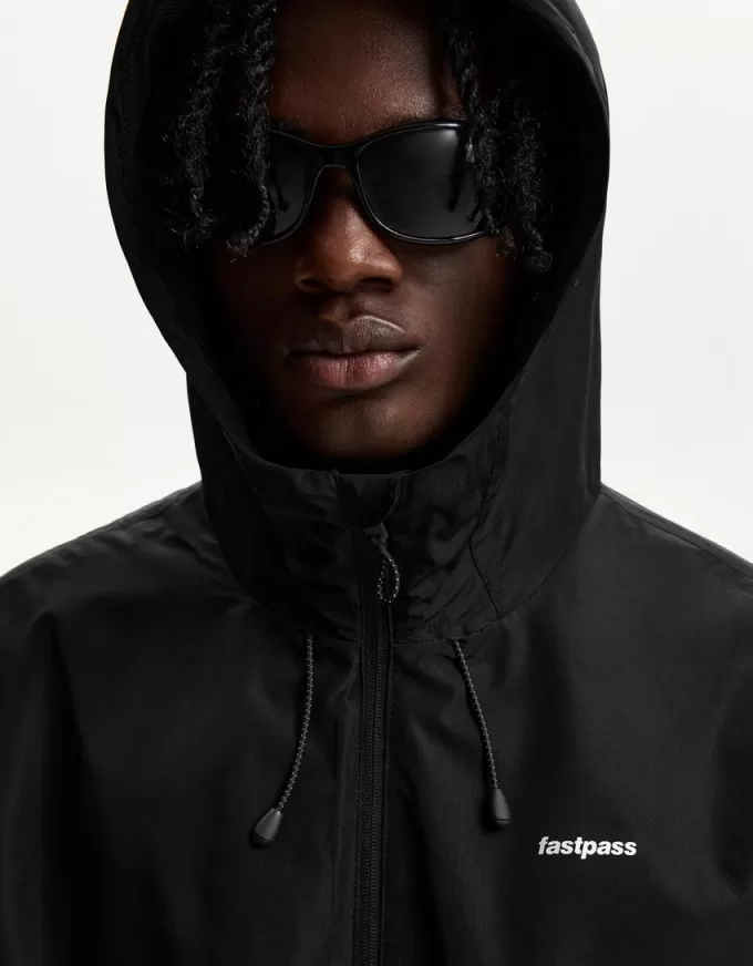 Technical jacket with hood