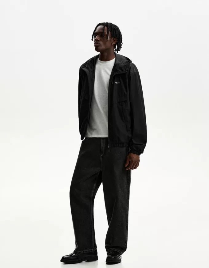 Technical jacket with hood