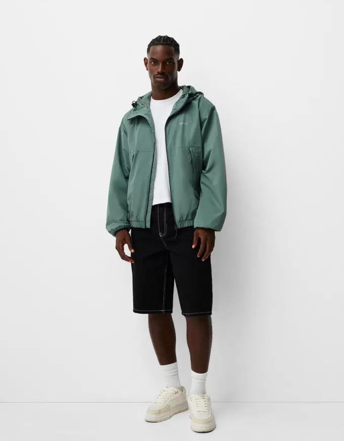 Technical jacket with hood