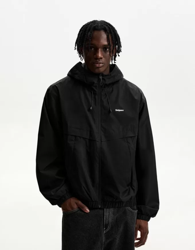 Technical jacket with hood