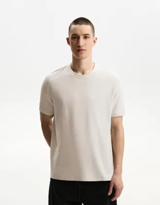 Textured short sleeve T-shirt